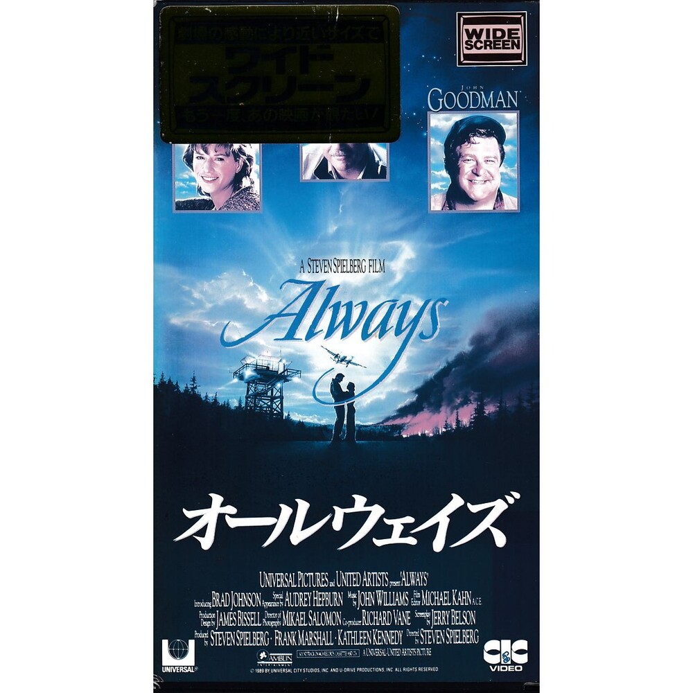 Always 1989 Movie VHS Japan Rare Spielberg Audrey Hepburn Subtitled Widescreen